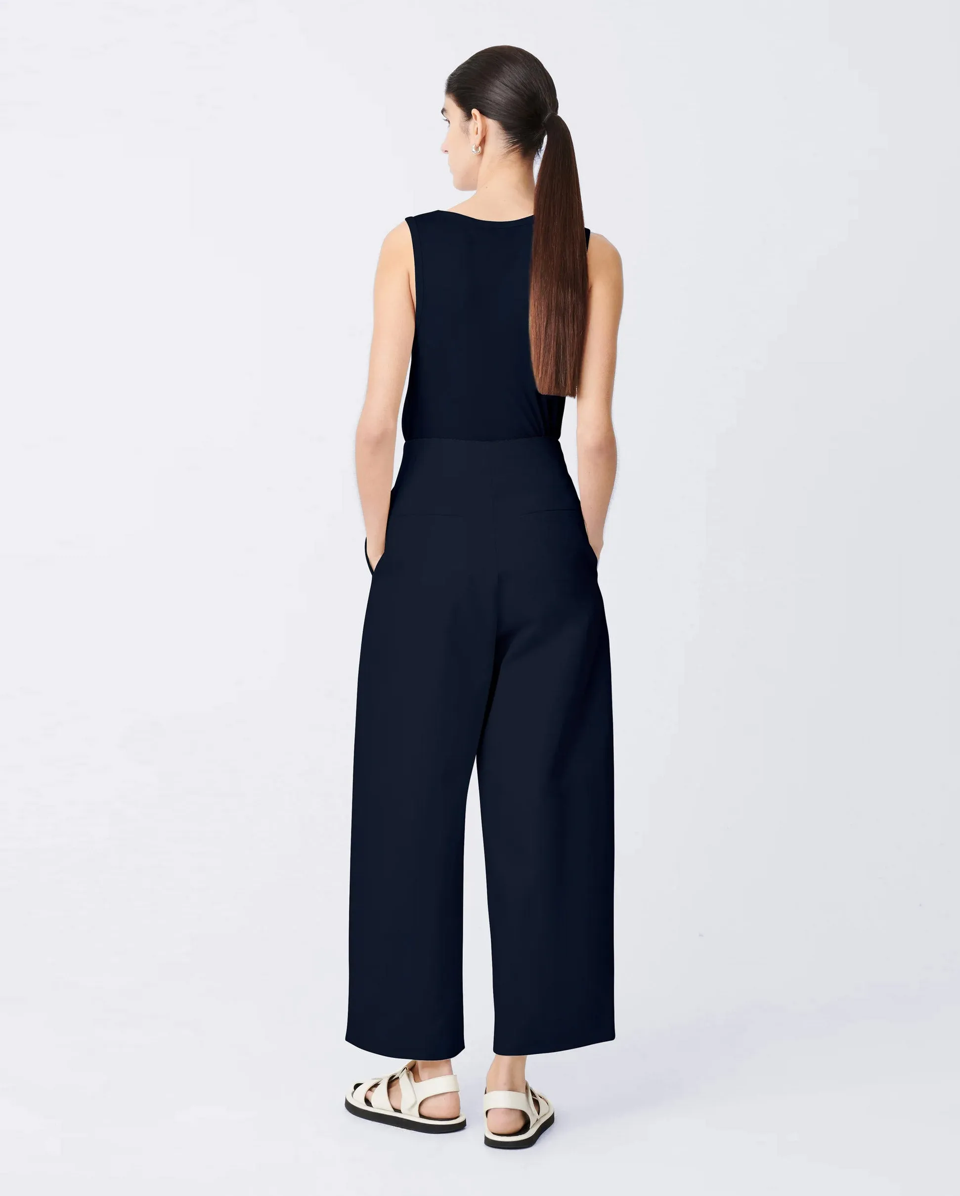 DORDONI VOLUME PANT / DARK NAVY