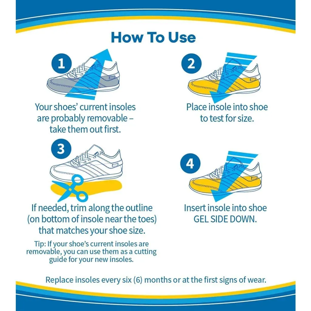 Dr. Scholl’s Energizing Comfort Everyday Insoles with Massaging Gel® Men