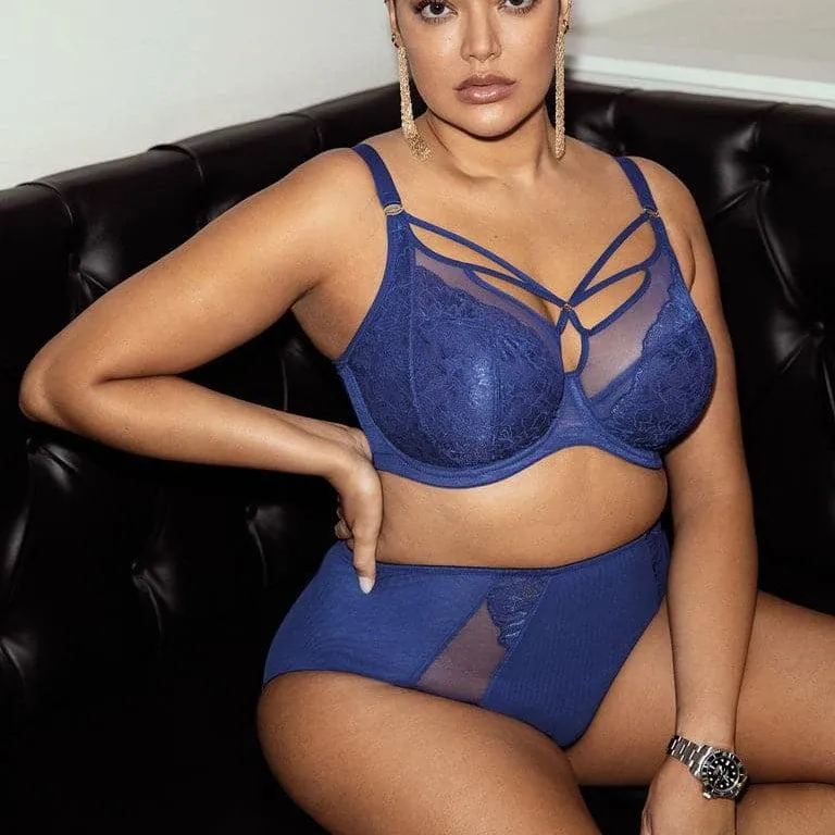 Elomi Brianna UW Plunge Bra in Lapis EL8080