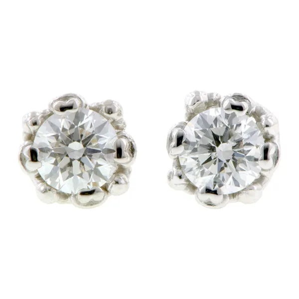 Fancy Basket Diamond Stud Earrings- Heirloom by Doyle & Doyle