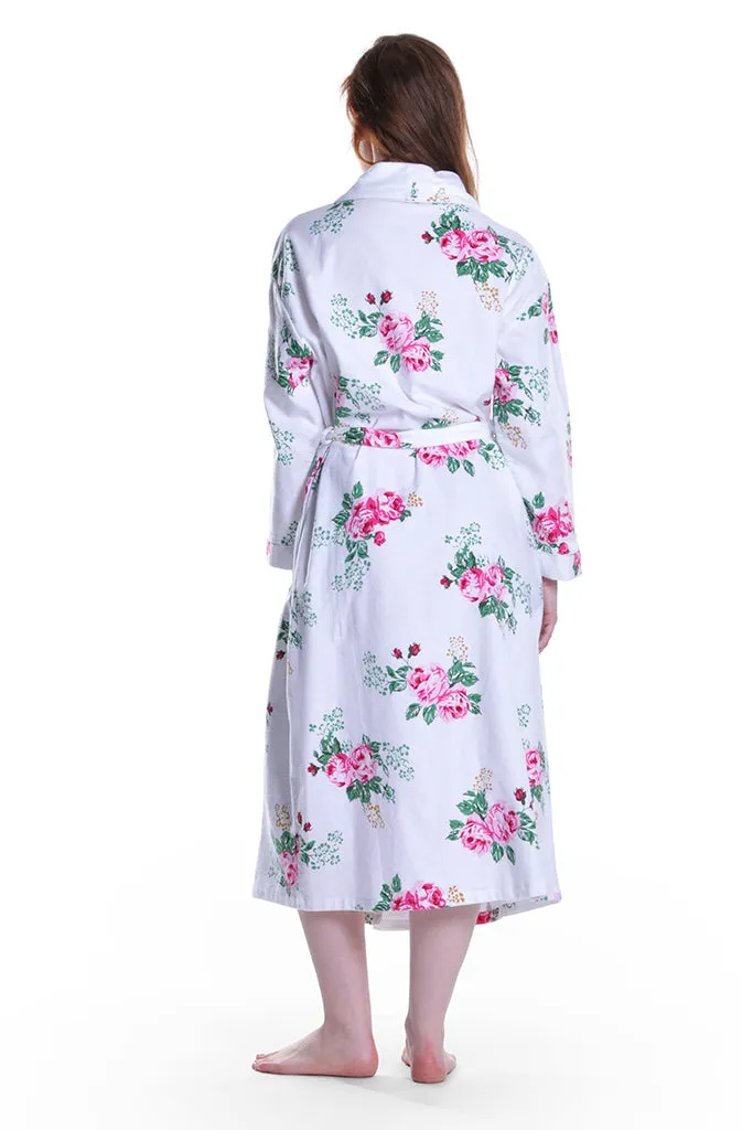 Flannel Floral Robe