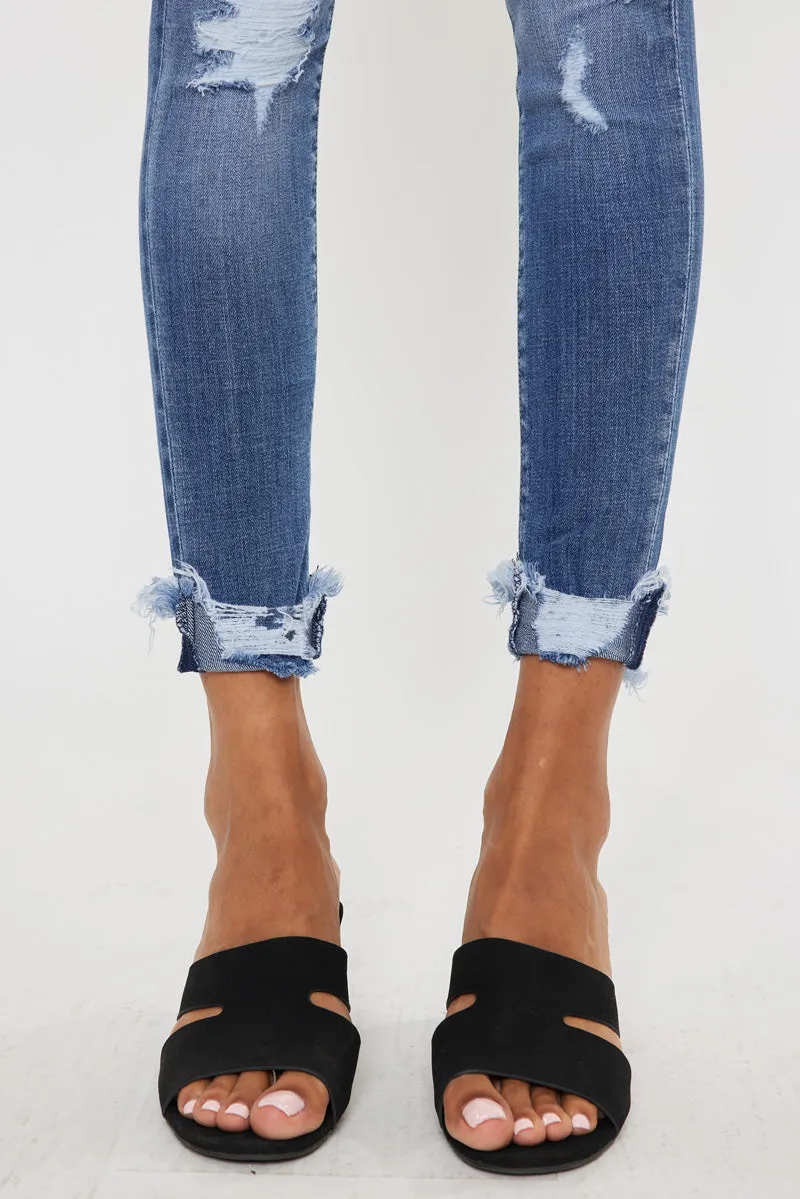 Florence Mid Rise Super Skinny Jeans