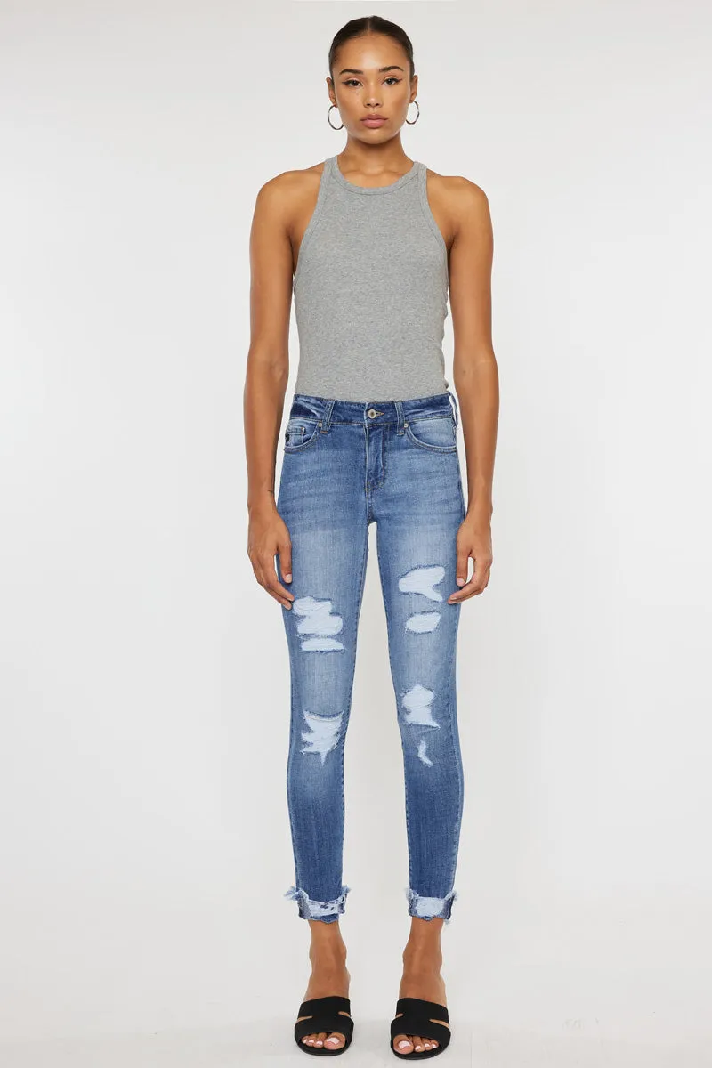 Florence Mid Rise Super Skinny Jeans