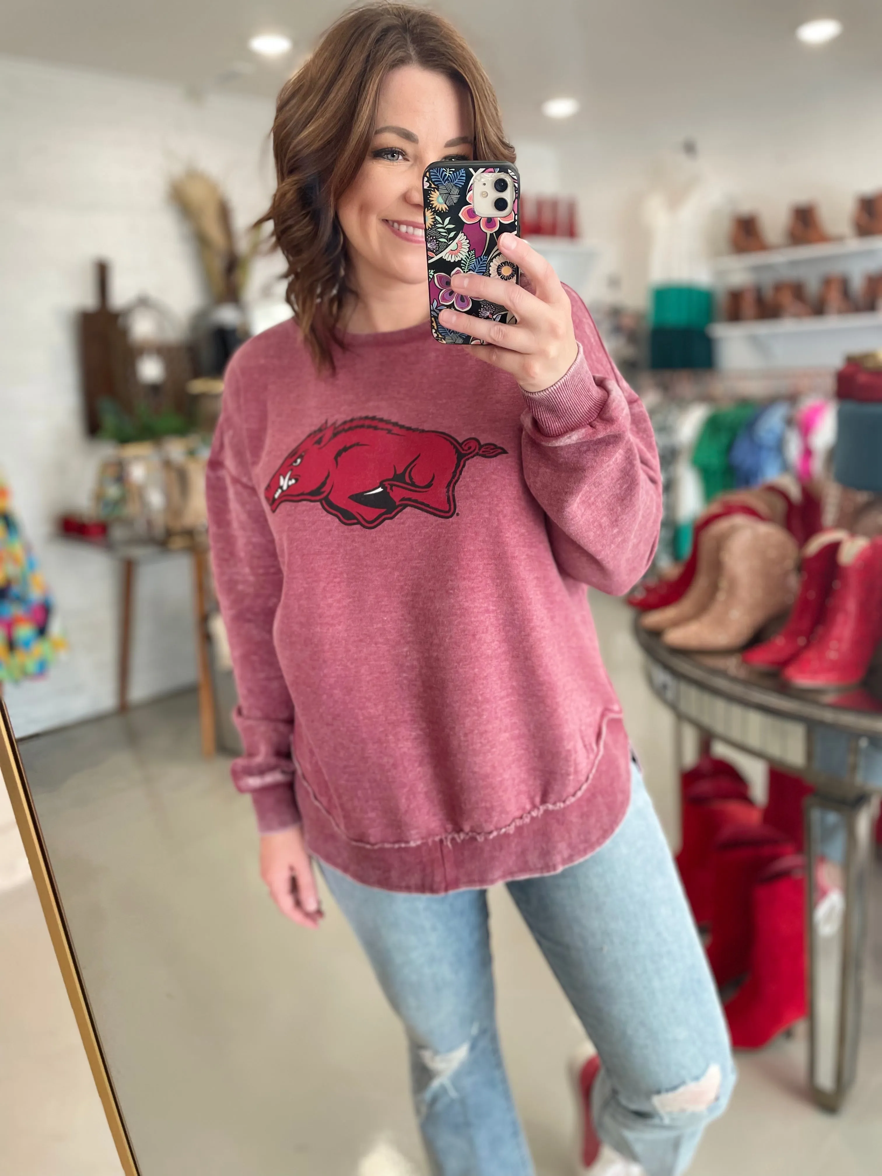 Gameday Ready Razorback Sweatshirt Vintage Fleece