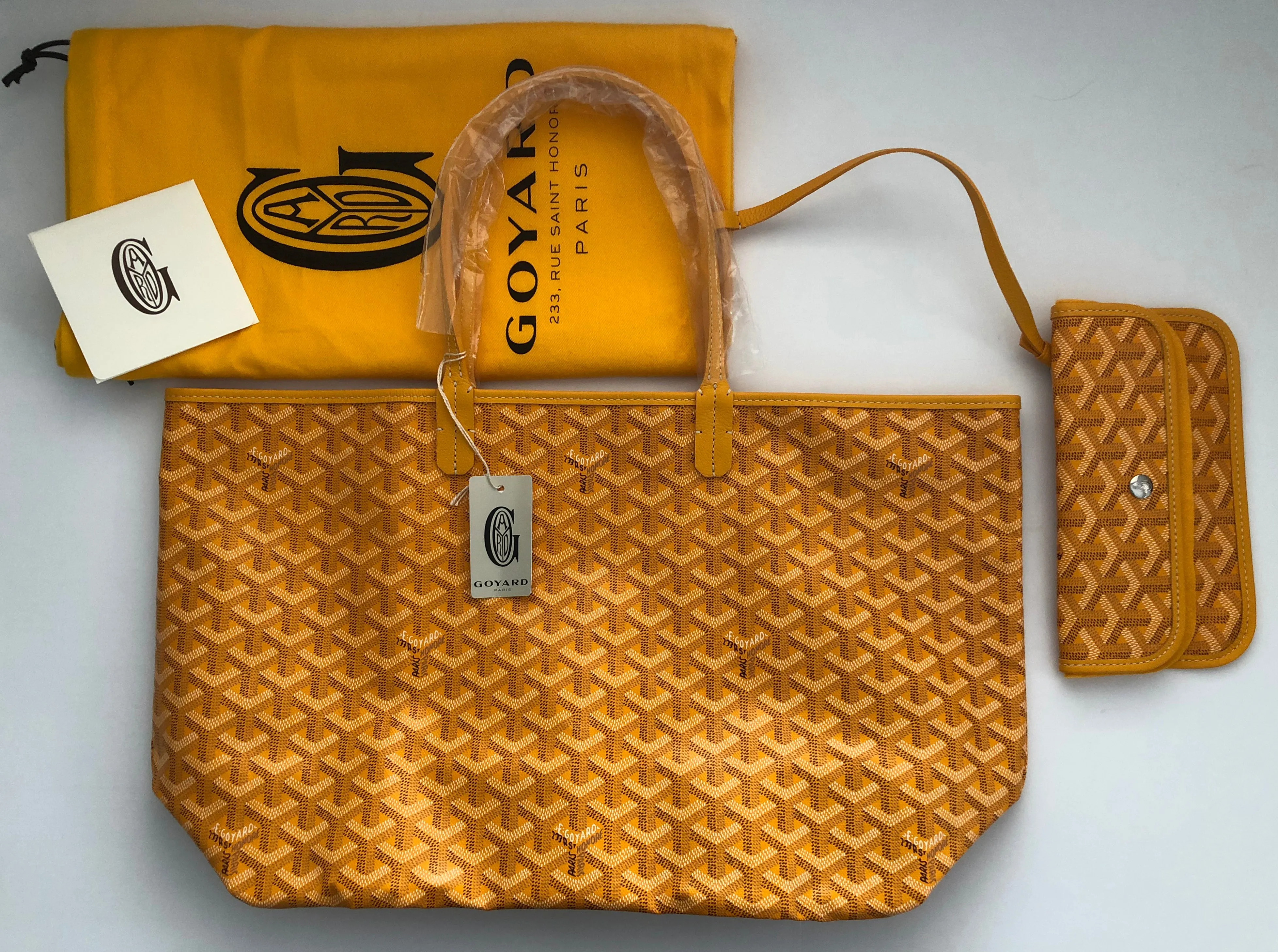 Goyard St. Louis Yellow PM Tote (NWT)