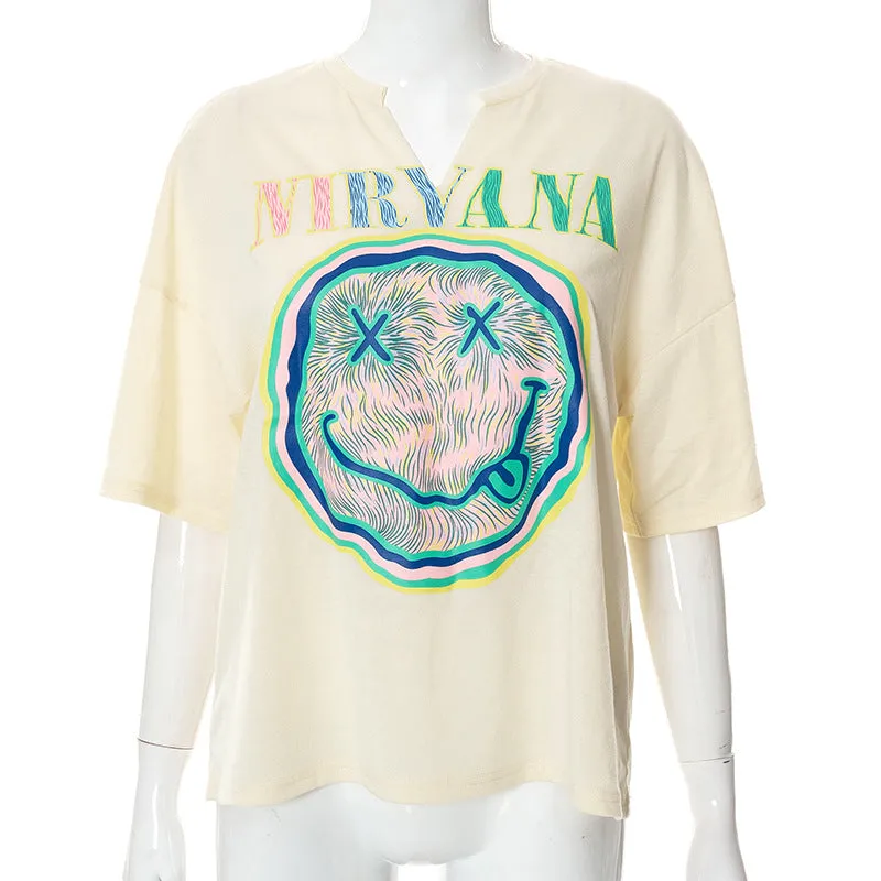 Harajuku/Nirvana Aesthetic T-Shirt for Women