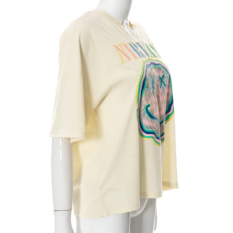 Harajuku/Nirvana Aesthetic T-Shirt for Women