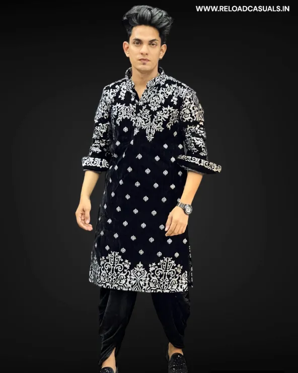 Heavy Embroidery Leaf Designer Kurta