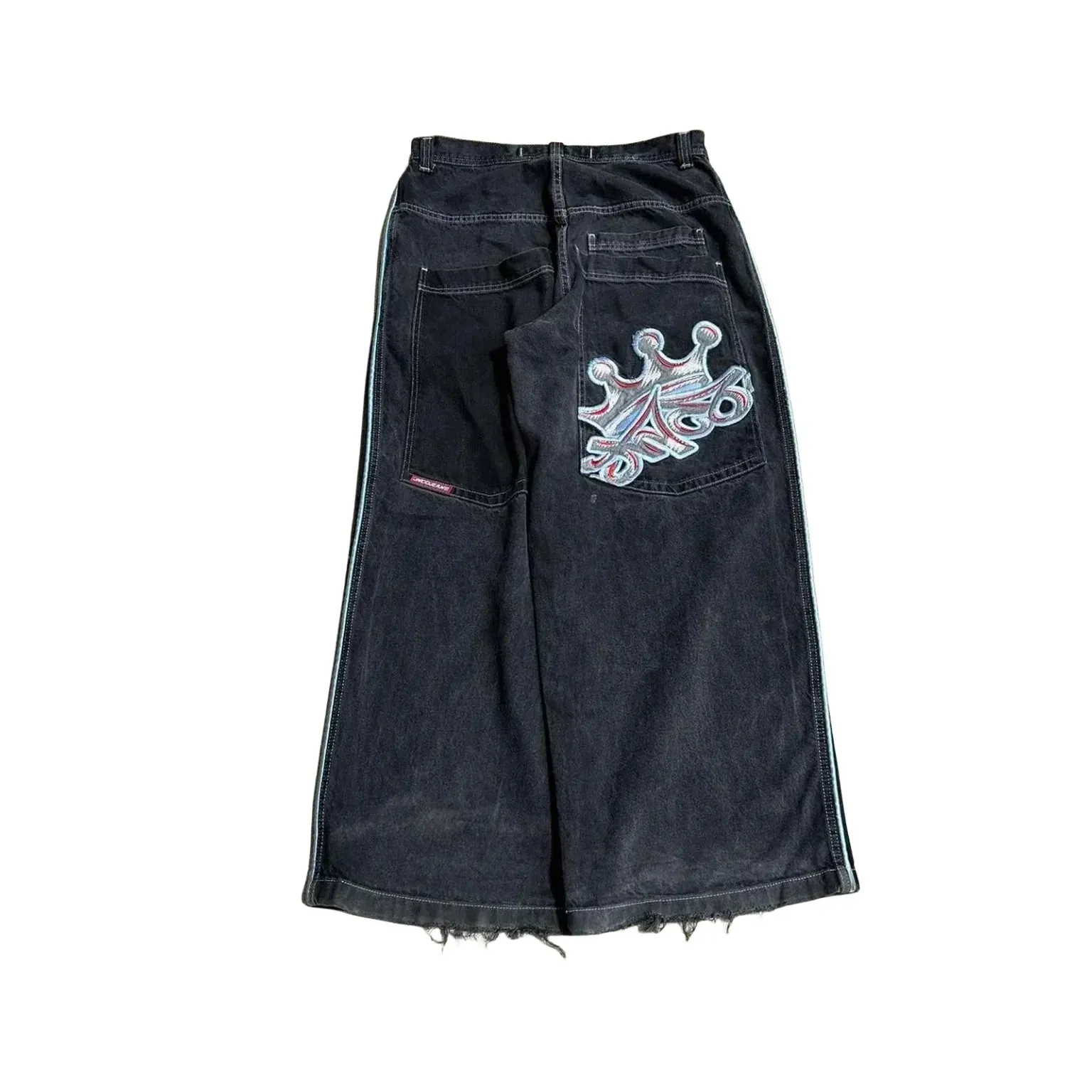 Hip Hop Anime Graphic Baggy Jeans Gun Girl Print Jeans Harajuku Denim Y2k Pants Men Women Goth New High Waist Wide Trousers