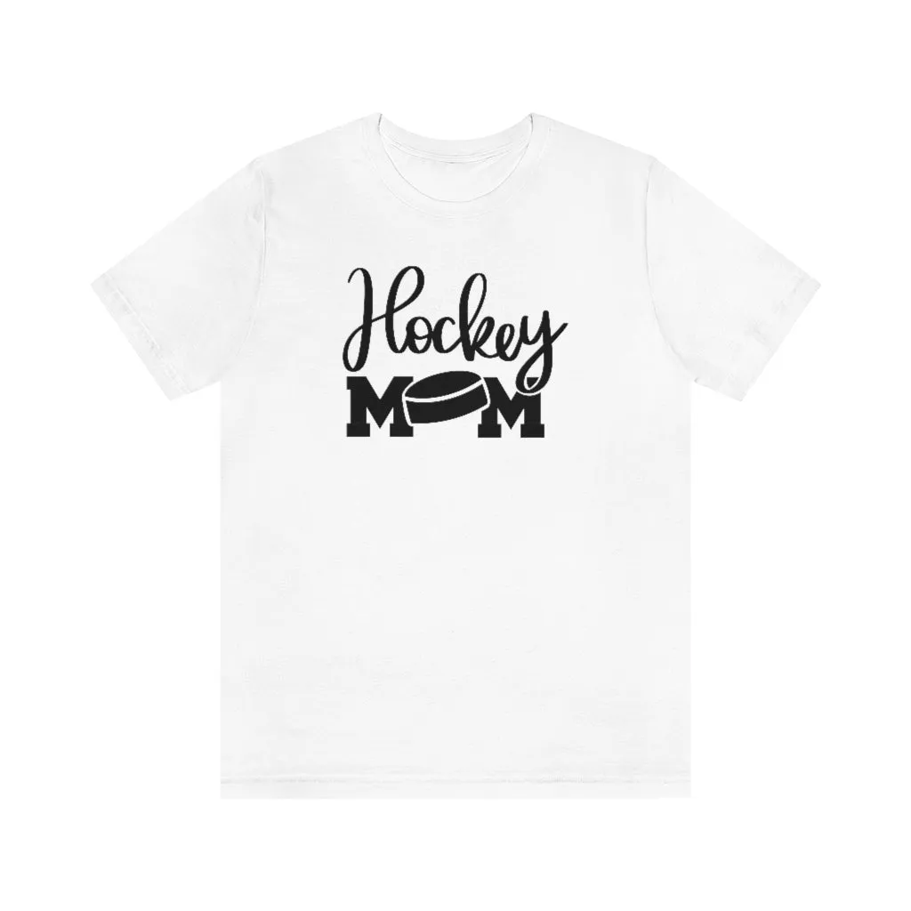 Hockey Mom Shirt with Hockey Puck | Sports Mom Tee