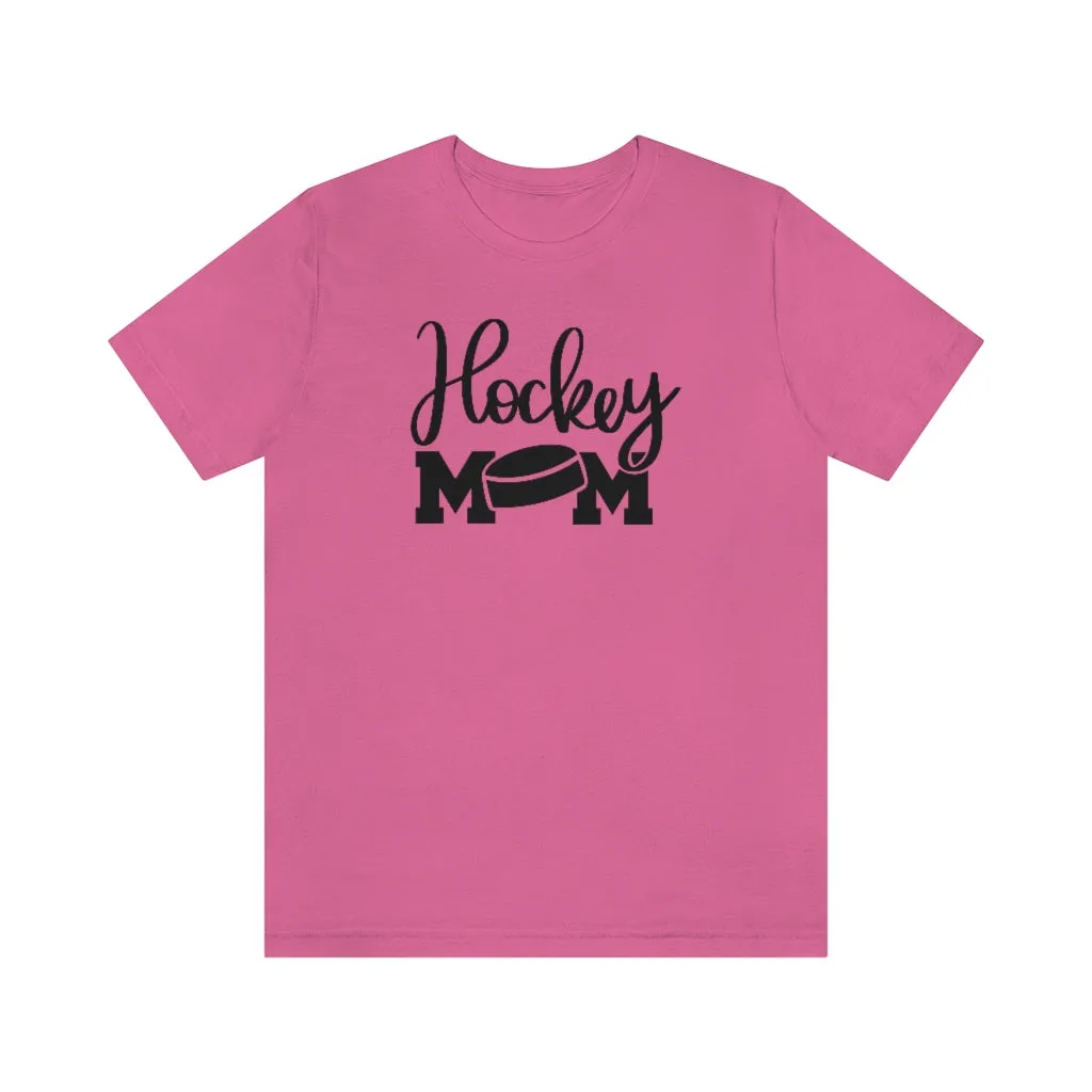 Hockey Mom Shirt with Hockey Puck | Sports Mom Tee