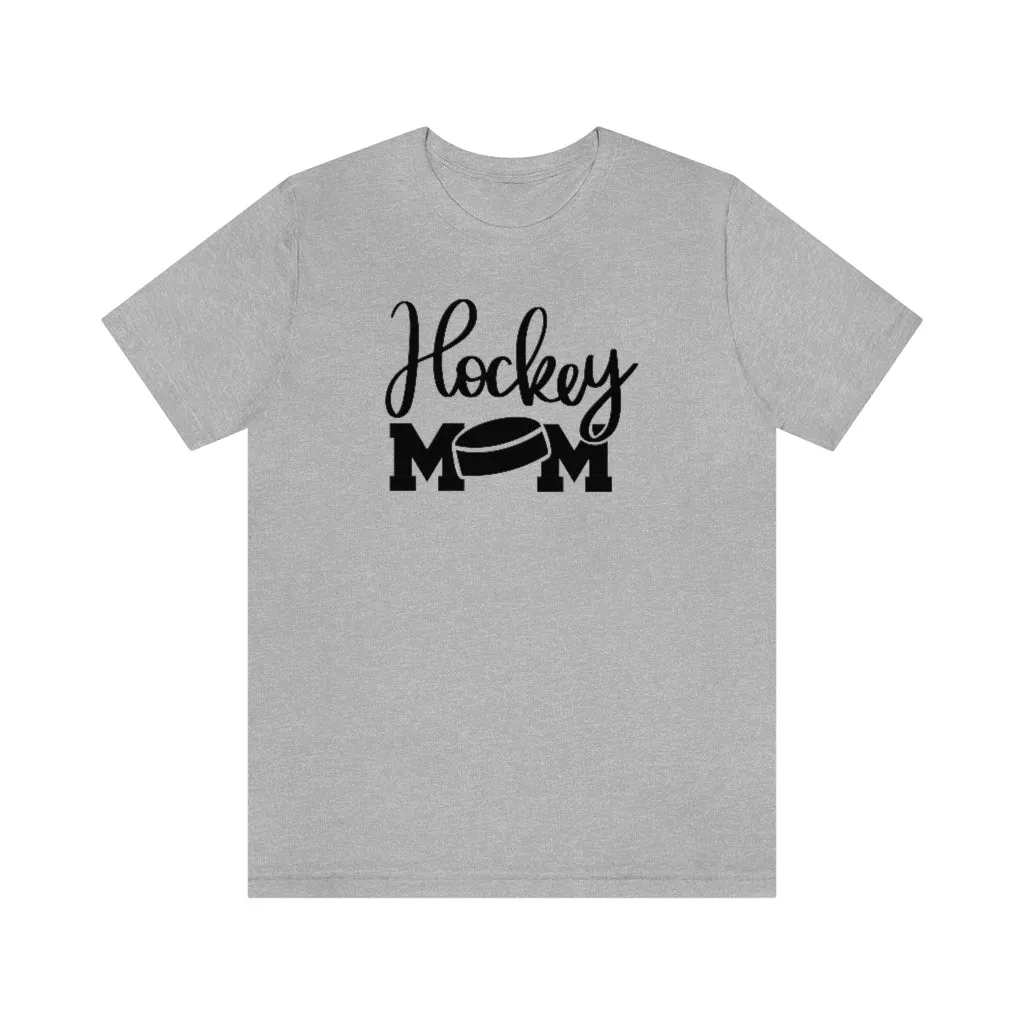 Hockey Mom Shirt with Hockey Puck | Sports Mom Tee