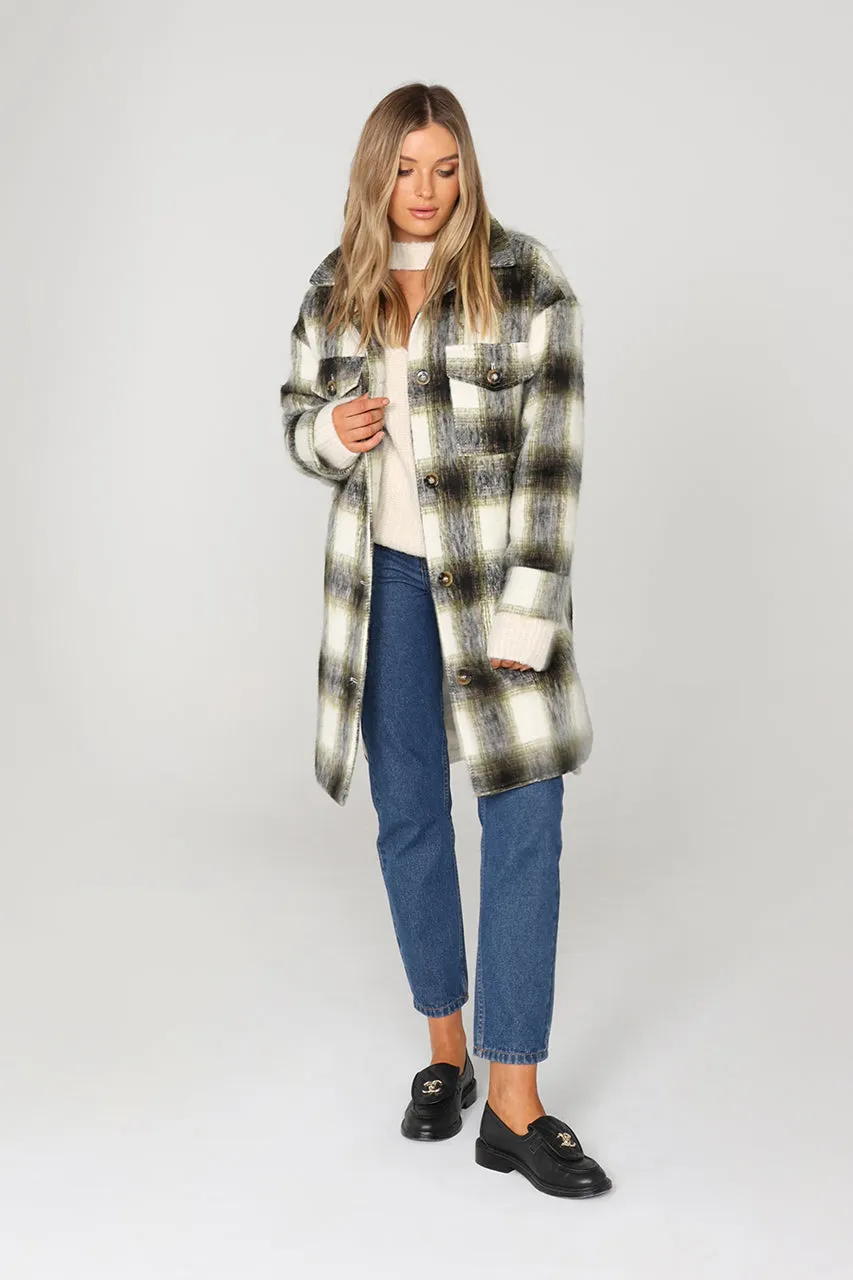 Houston Coat | Green Check