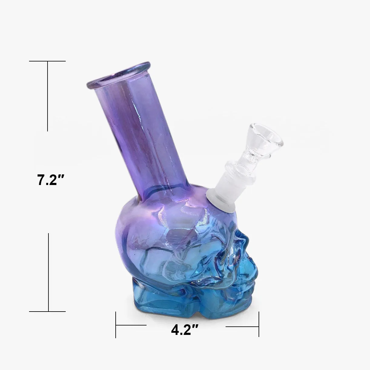 Iridescent Skull Mini Bong