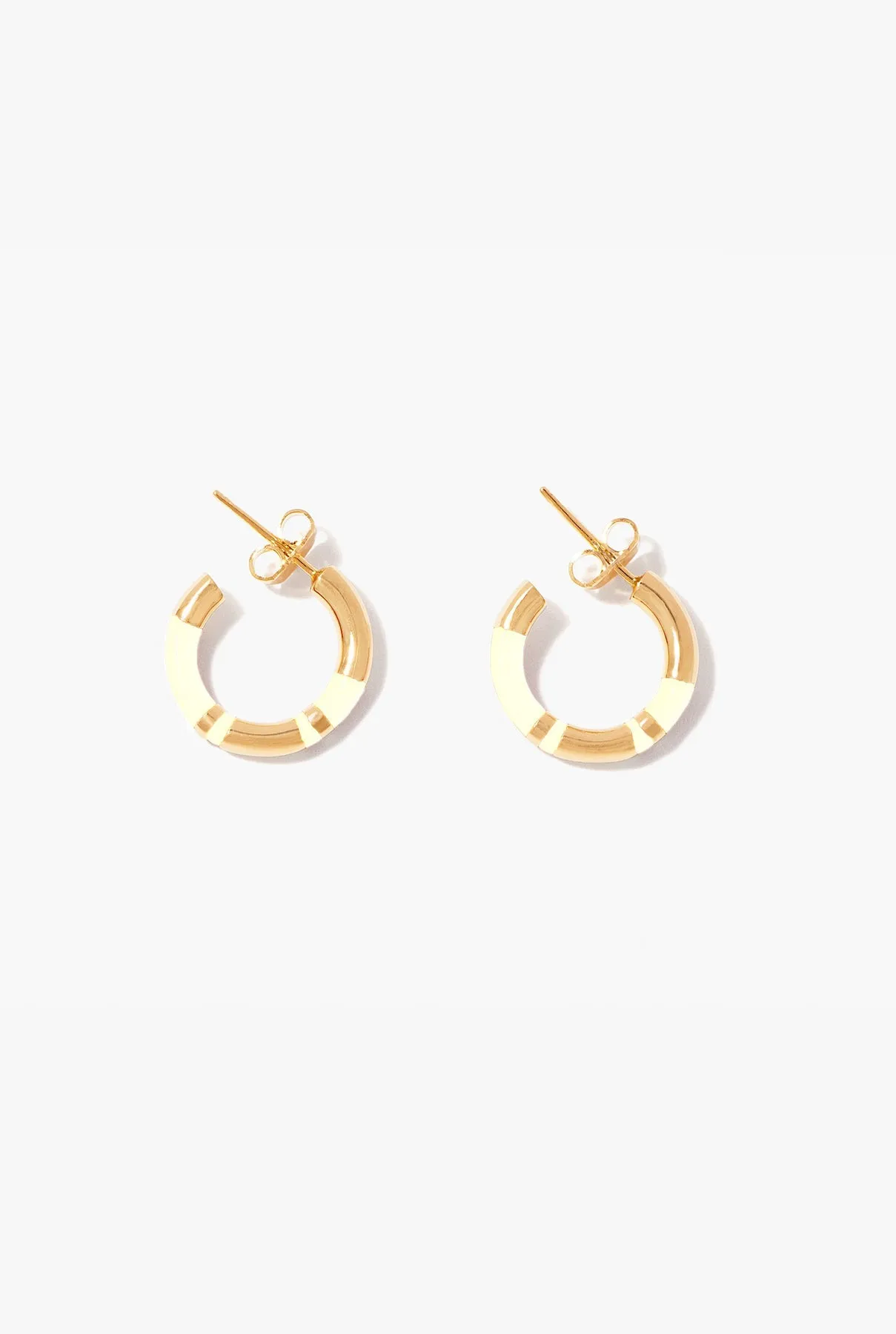 Ivory Positano Mini Hoops