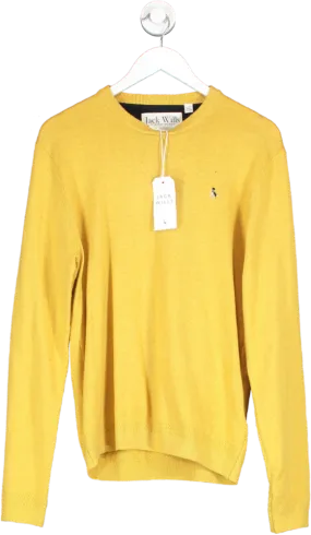 Jack wills Yellow Crew Neck Saffron Jumper UK M