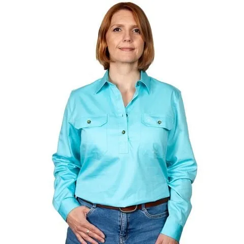 Just Country Workshirt Womens Brooke Full Button