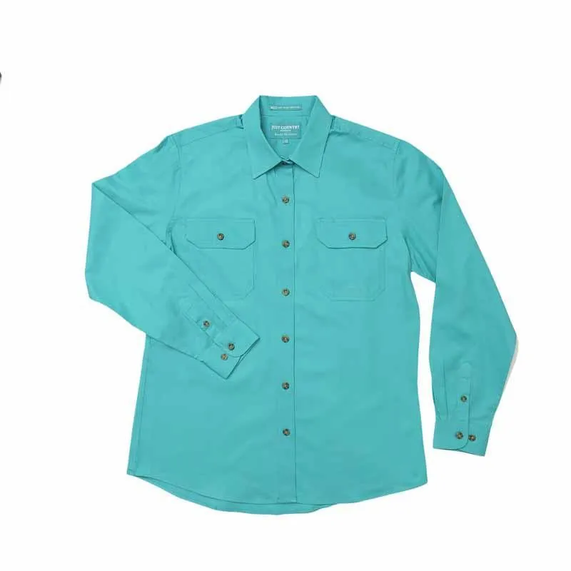 Just Country Workshirt Womens Brooke Full Button