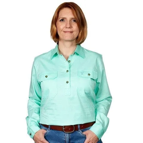 Just Country Workshirt Womens Brooke Full Button