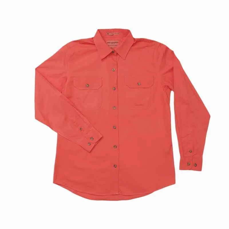 Just Country Workshirt Womens Brooke Full Button