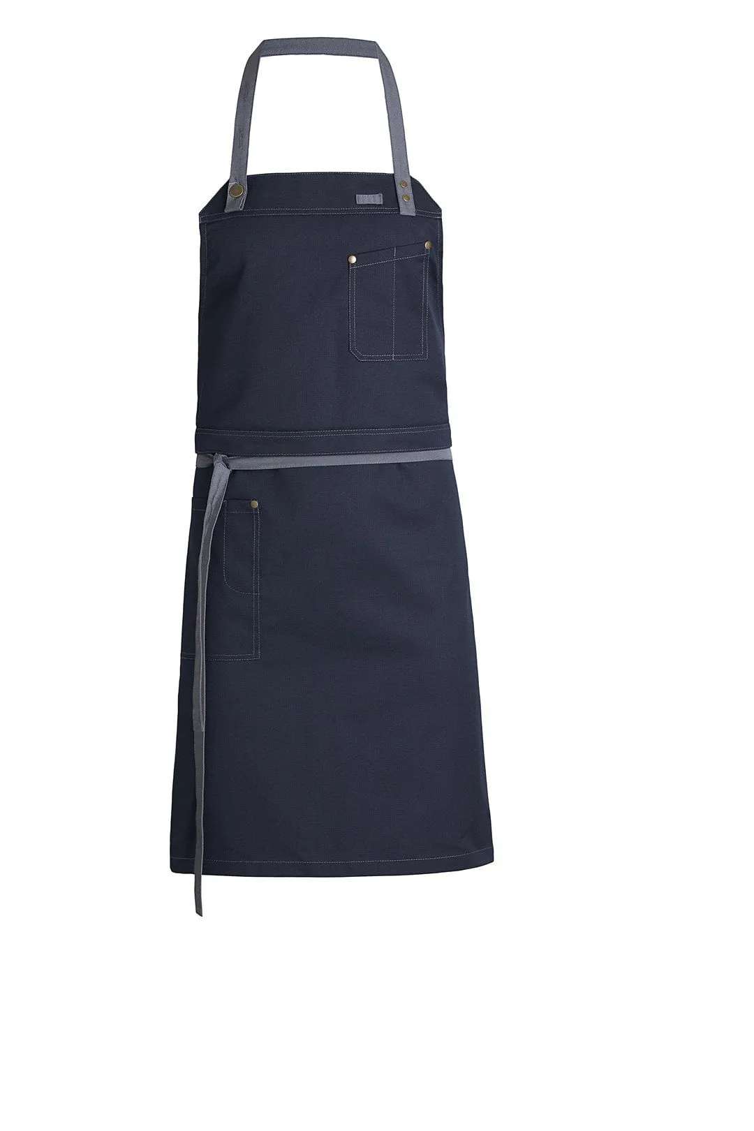 Kentaur 30360 Khaki Raw Bib Apron