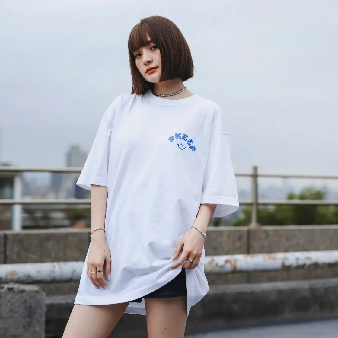 Kickstage #KEEP Smile Cloud Tee [KS155]