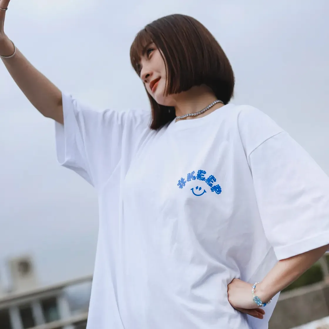 Kickstage #KEEP Smile Cloud Tee [KS155]