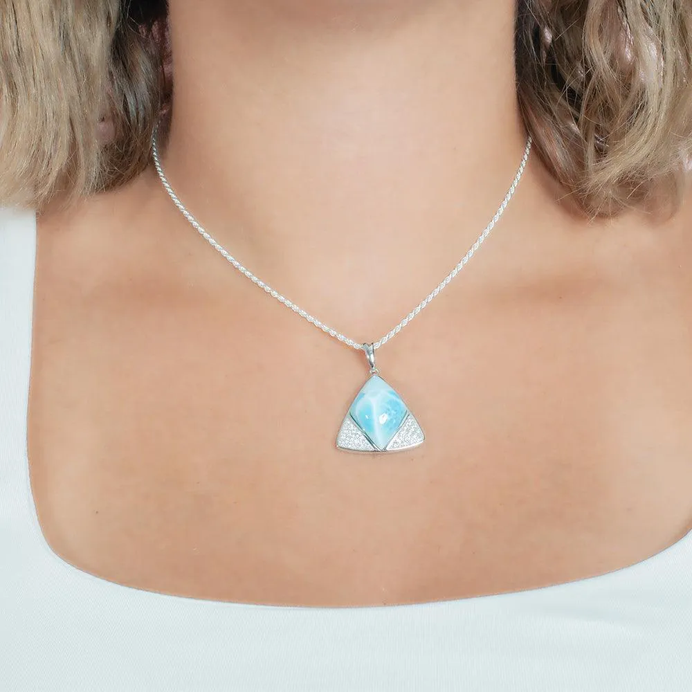 Larimar Rhombus Reuleaux Pendant