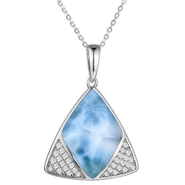 Larimar Rhombus Reuleaux Pendant