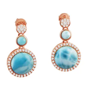 Larimar When Planets Align Earrings