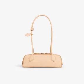 LE TECKEL MEDIUM BAG IN GOATSKIN - NUDE