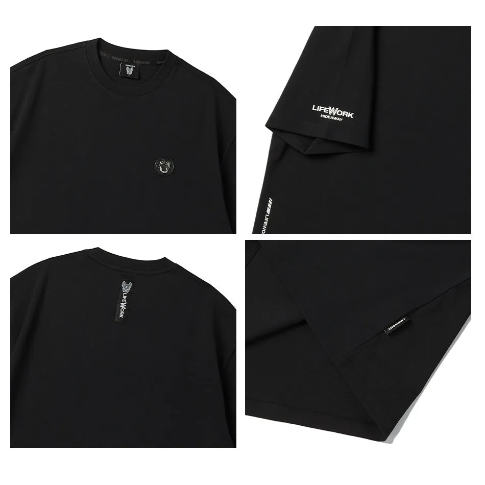 LifeWork Round Patch Logo Tee Black