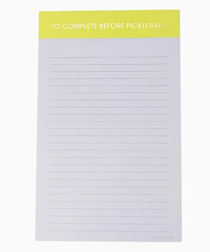 Lined Notepad - Pickleball