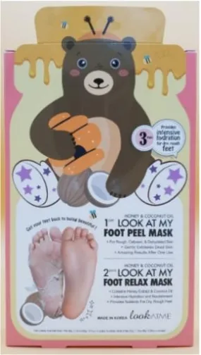 Mascarillas para Pies Look At Me Look At My Foot Mask Set (Bear) 3uds