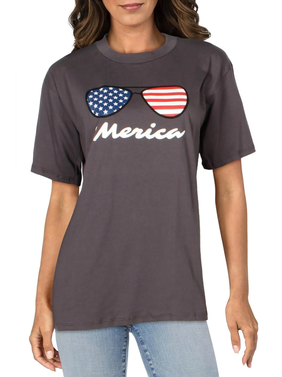 'Merica Womens Graphic Short Sleeves T-Shirt