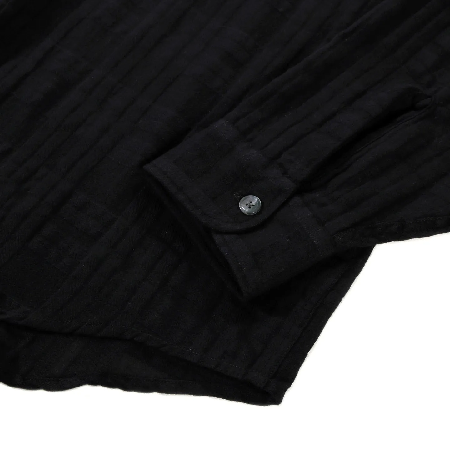 MFPEN CRINKLE SHIRT BLACK CHECK