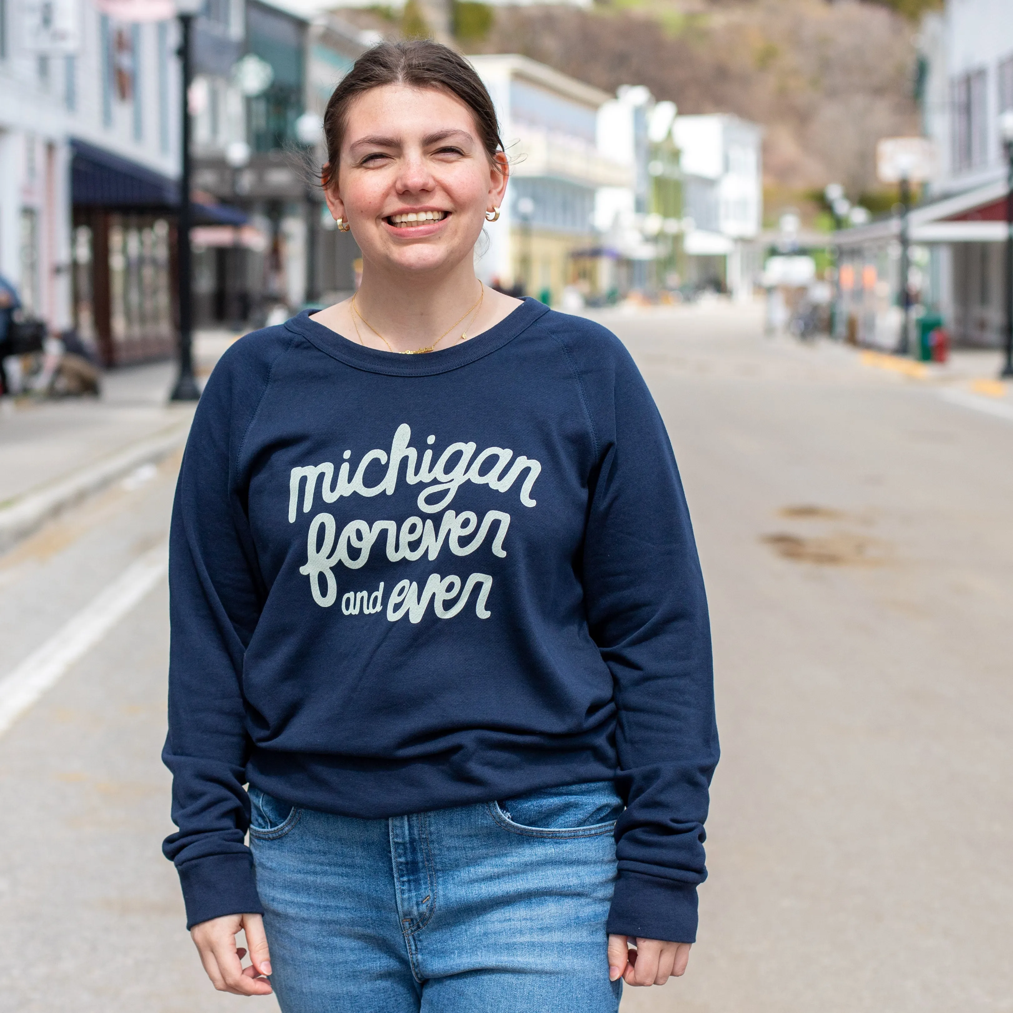 Michigan Forever and Ever Crew Sweatshirt