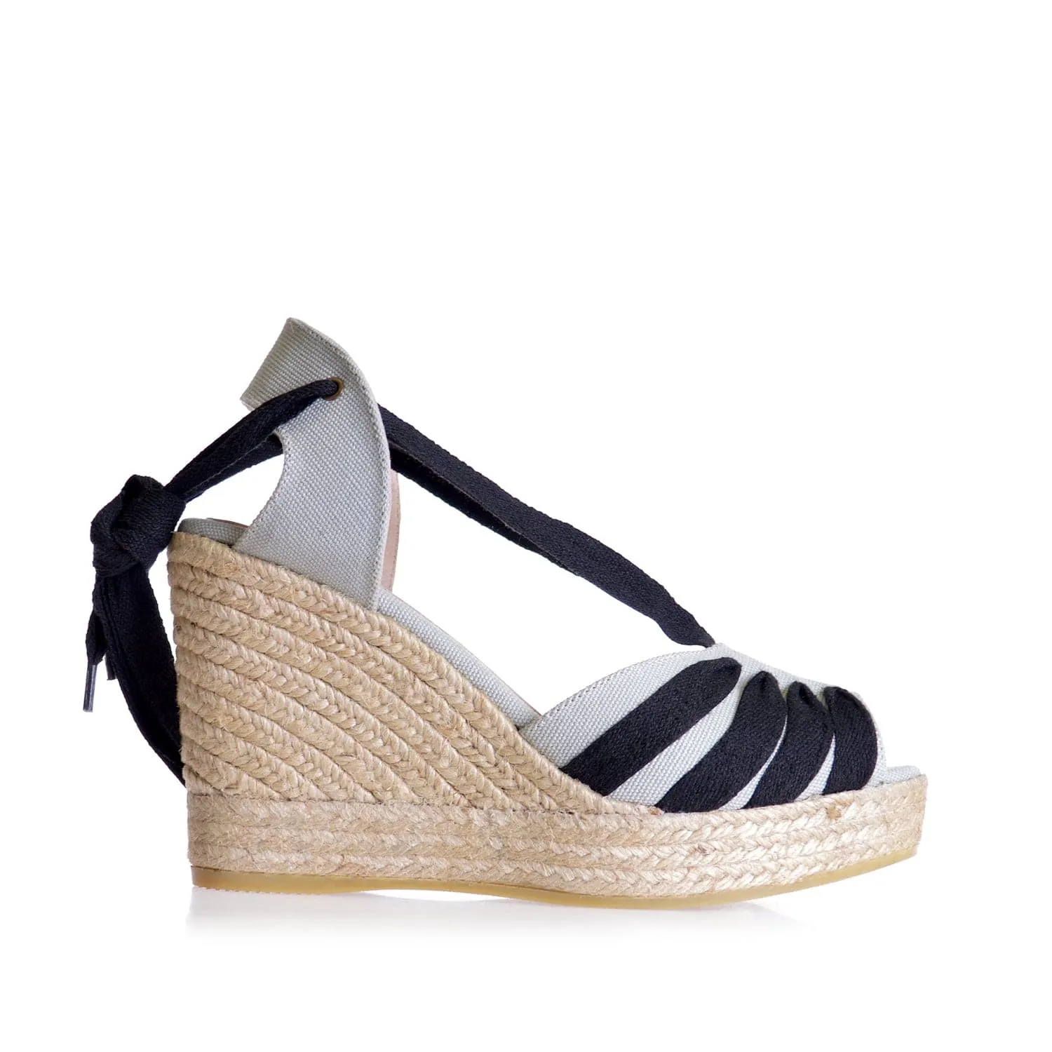 Multicolor Canvas Wedge Espadrille for Women - Pals