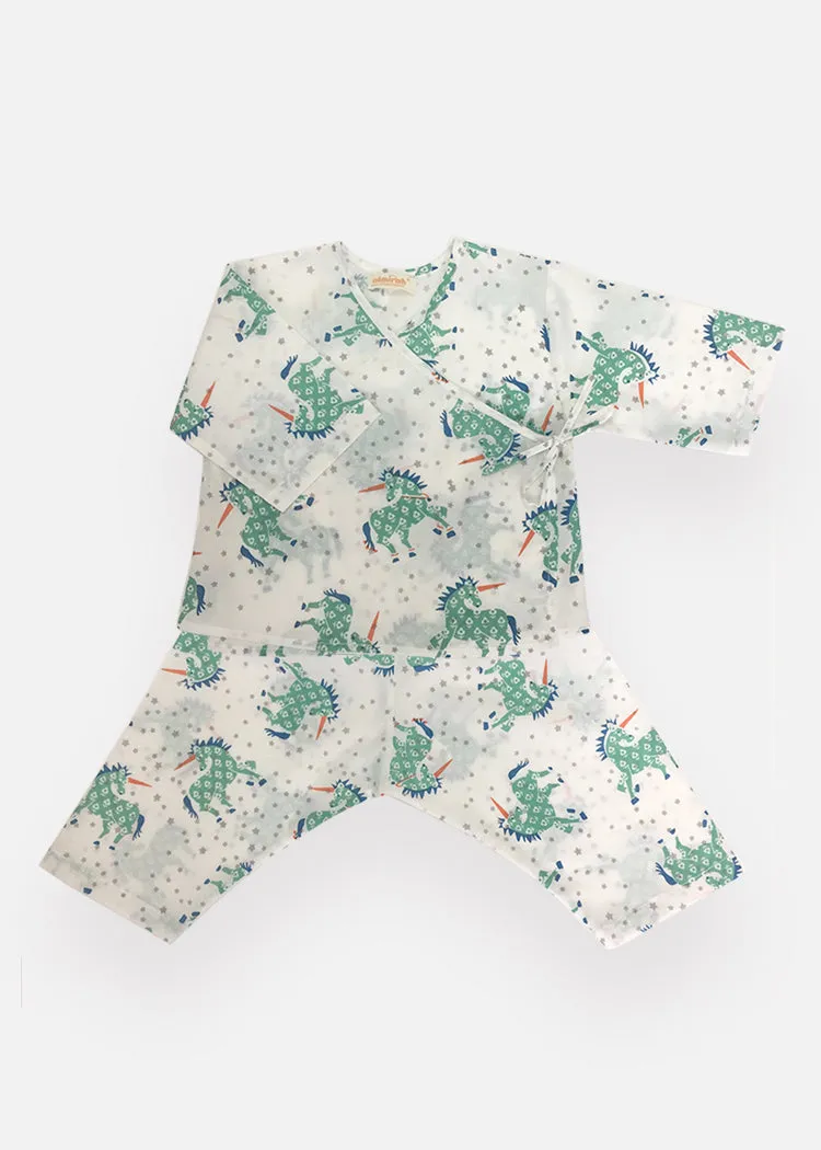 Newborn Baby Kimono - Unicorn