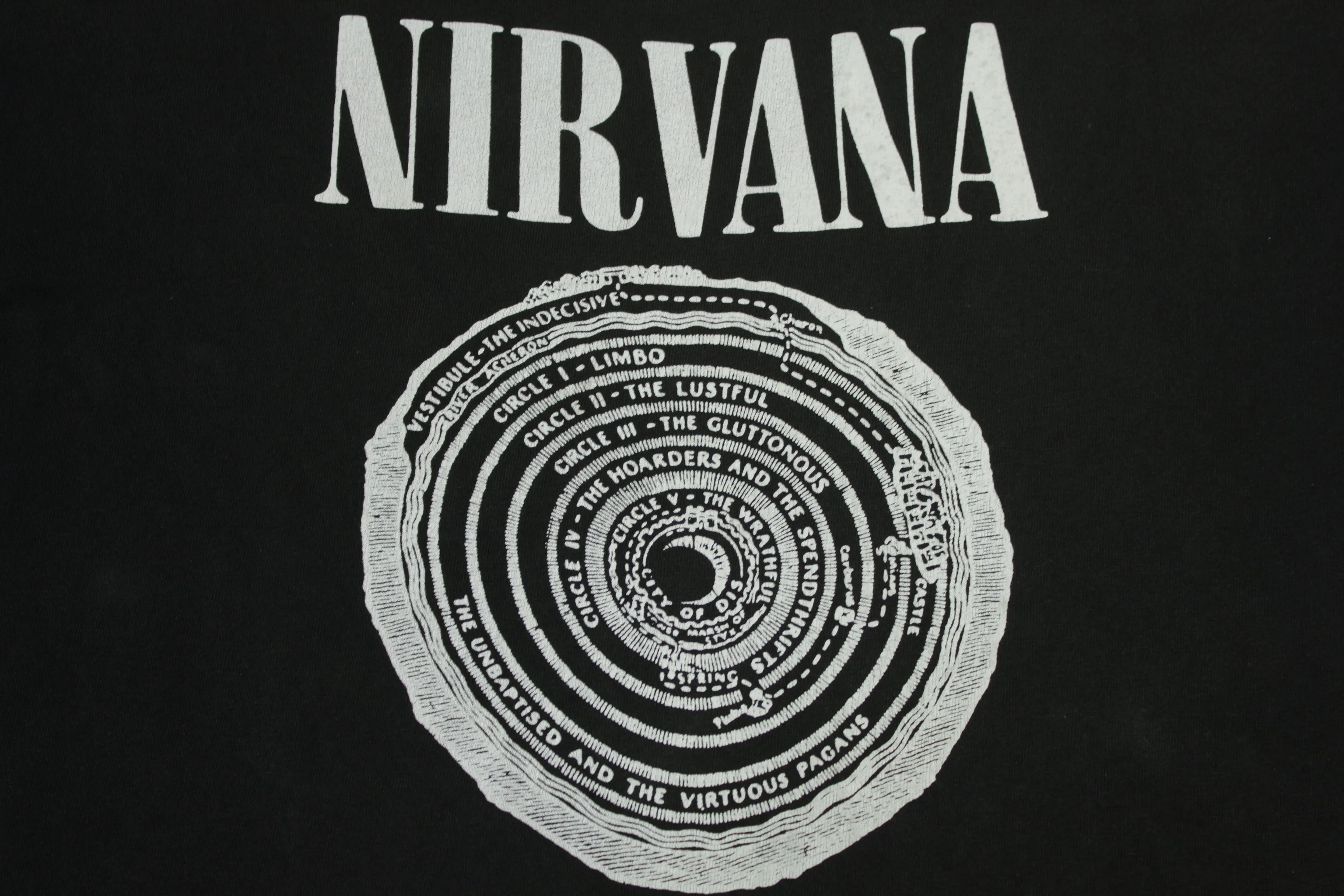 Nirvana Vestibule Vintage Fudge Packin Satan Worshippin 1990 Original 90's T-Shirt