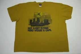 Not Every Flying Hero Wears A Cape Air Jordan Y2K Vintage Michael 2000s Tag T-Shirt