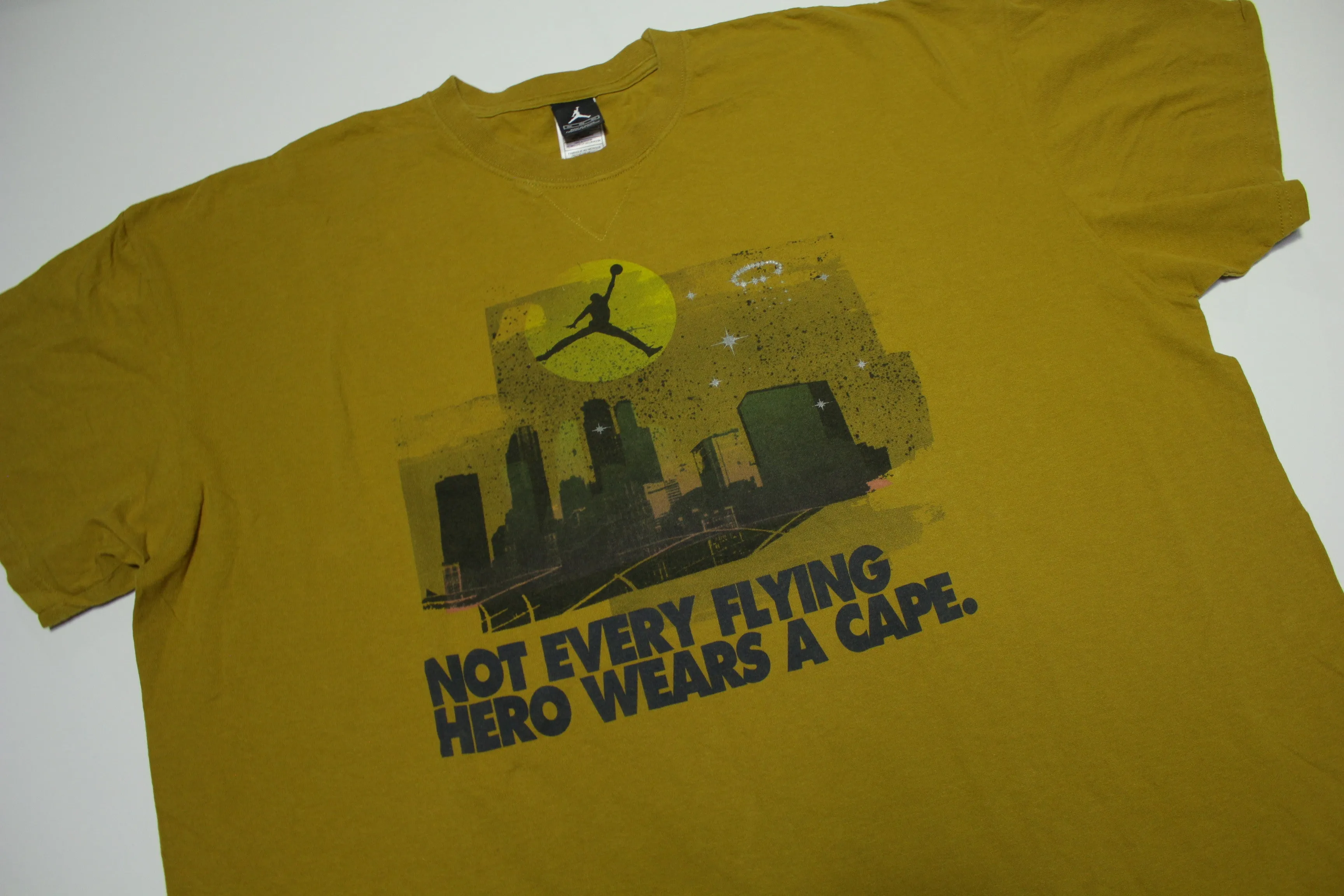 Not Every Flying Hero Wears A Cape Air Jordan Y2K Vintage Michael 2000s Tag T-Shirt