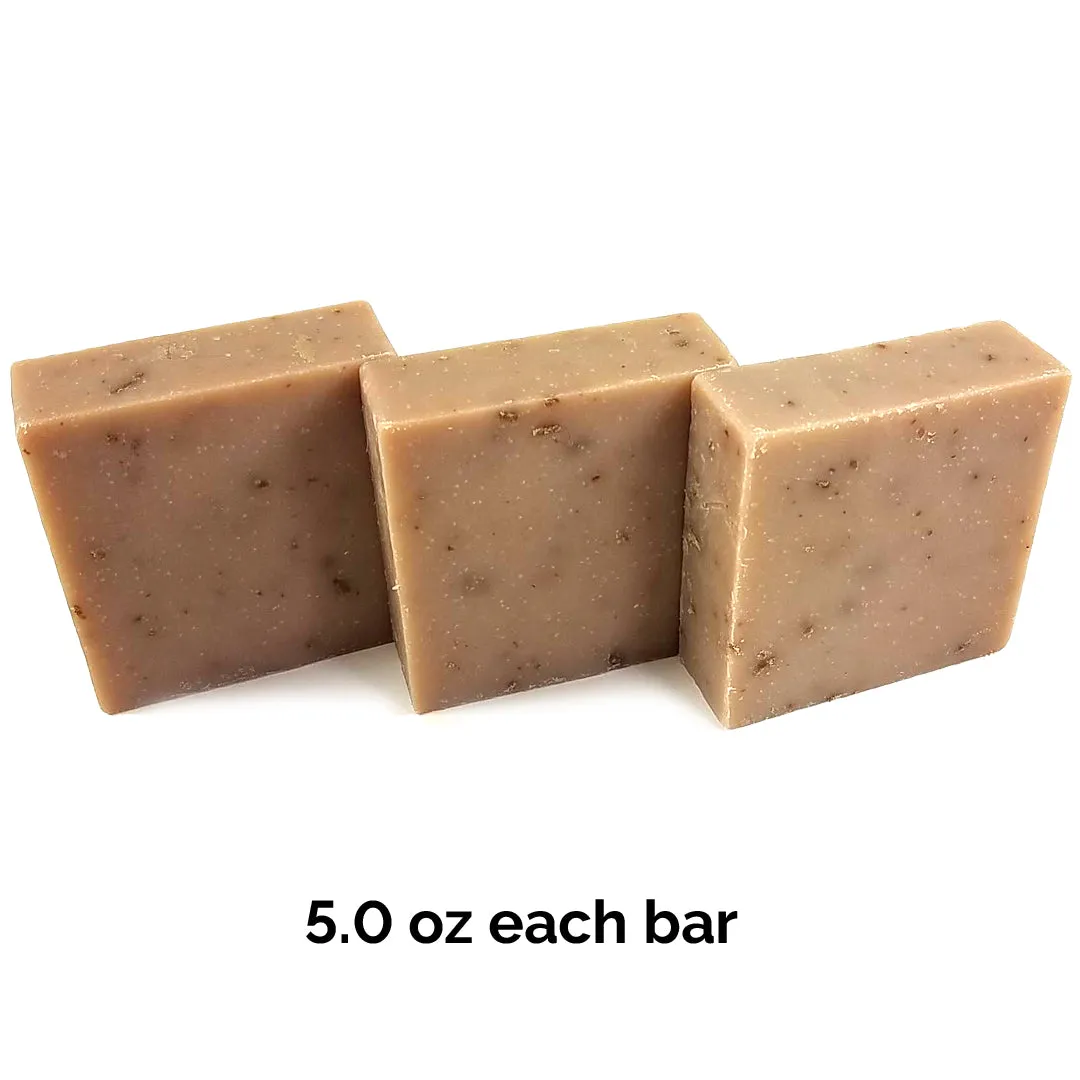 Oatmeal Honey Handmade Fresh Goat's Milk Bar Soap (3 bars Economy Pack)