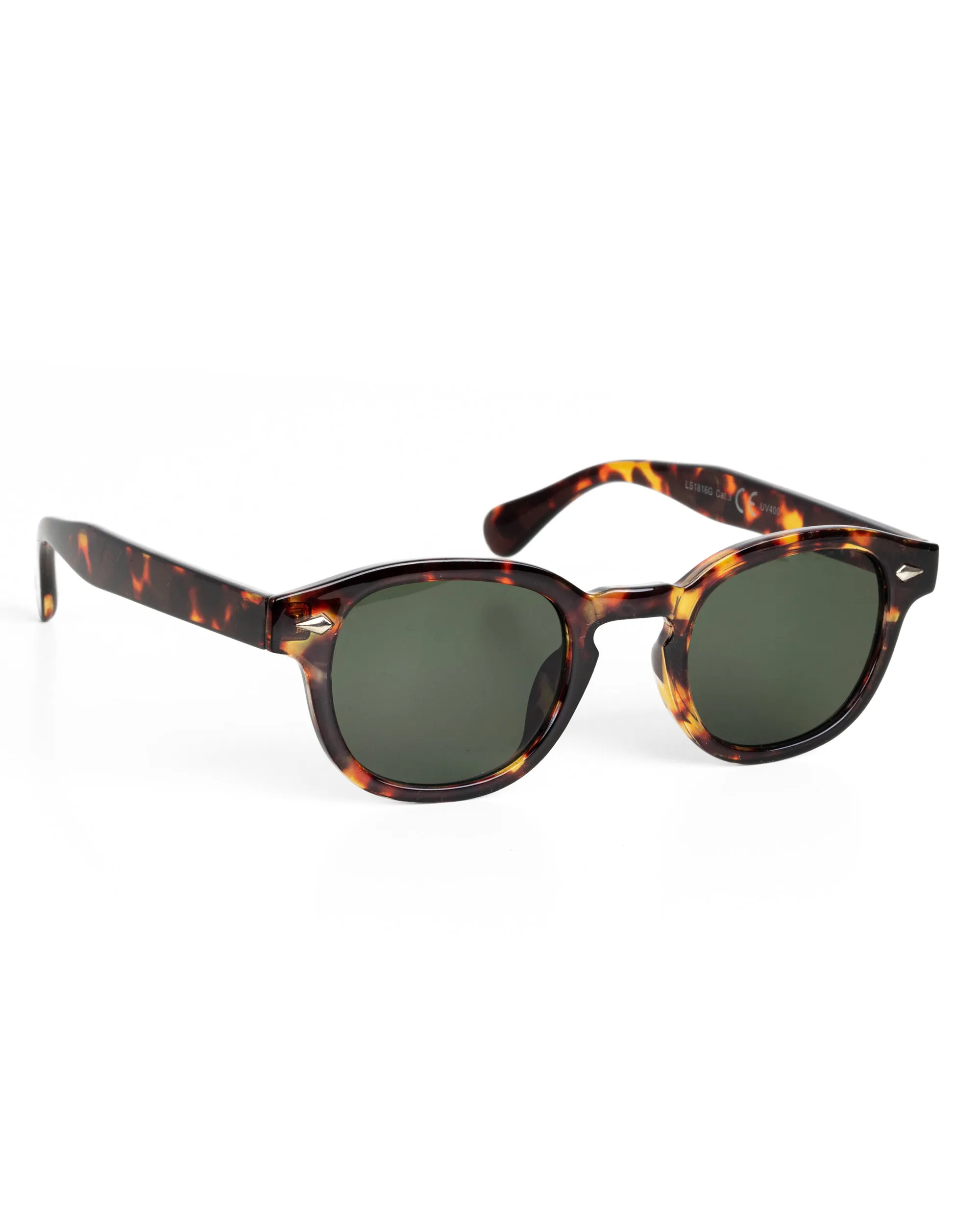 Occhiali da Sole Casual Sunglasses Stile Moscot Uomo Donna Unisex Maculato Marrone GIOSAL-OC1073A