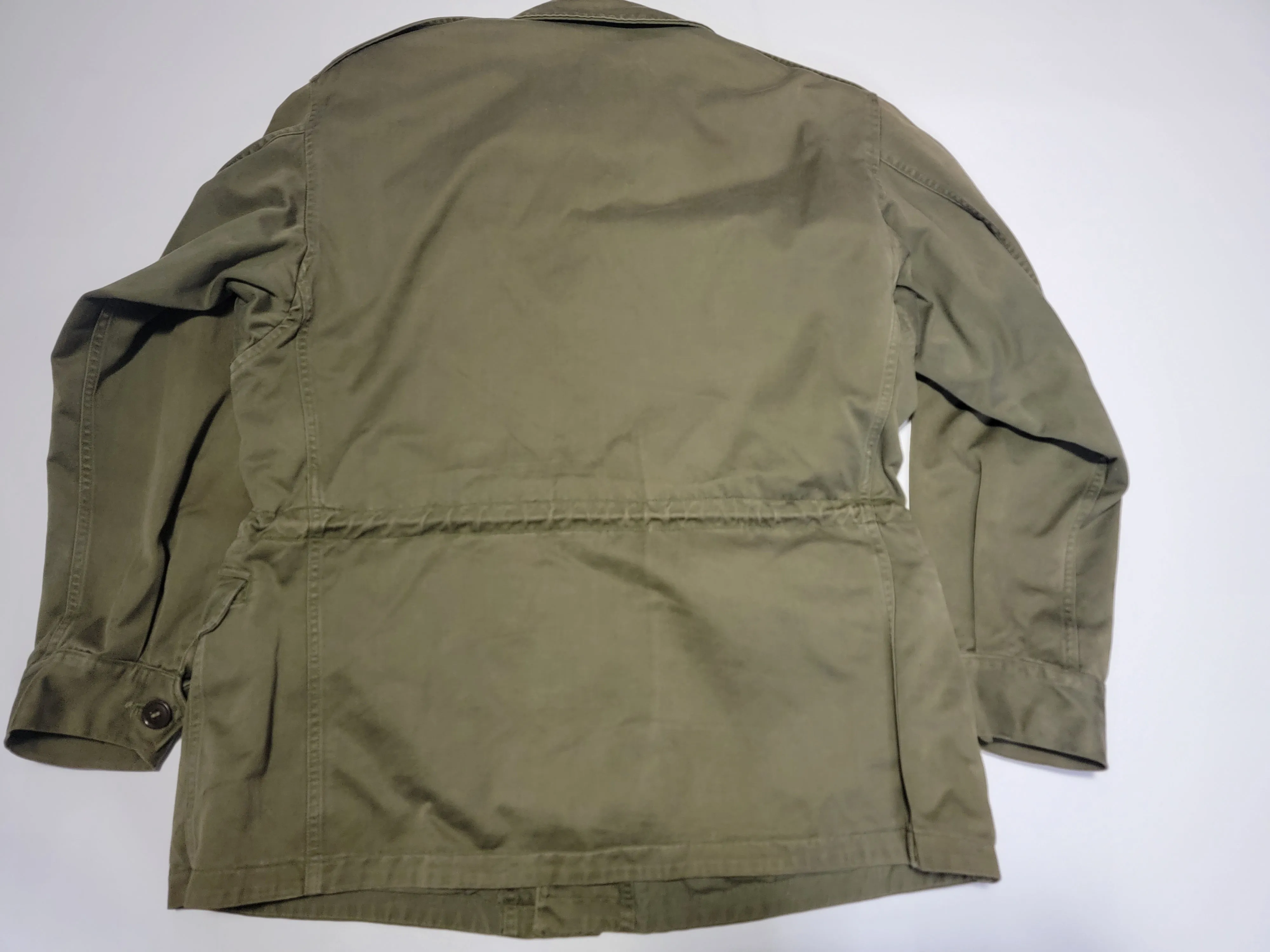 Original WWII M43 Field Jacket M-1943 38R Vintage 40's Army Military Issue Coat