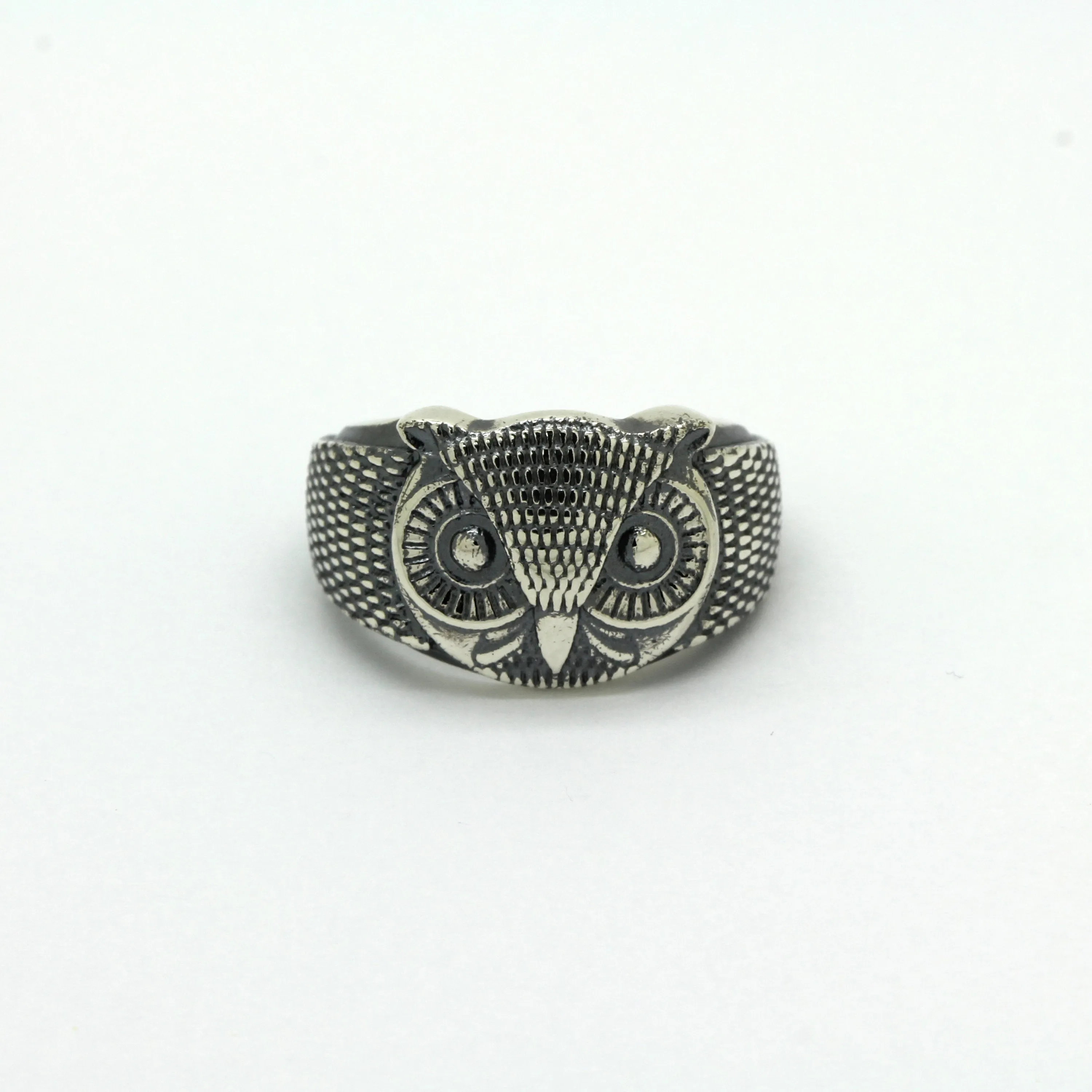 Owl Unisex Ring Sterling Silver 925