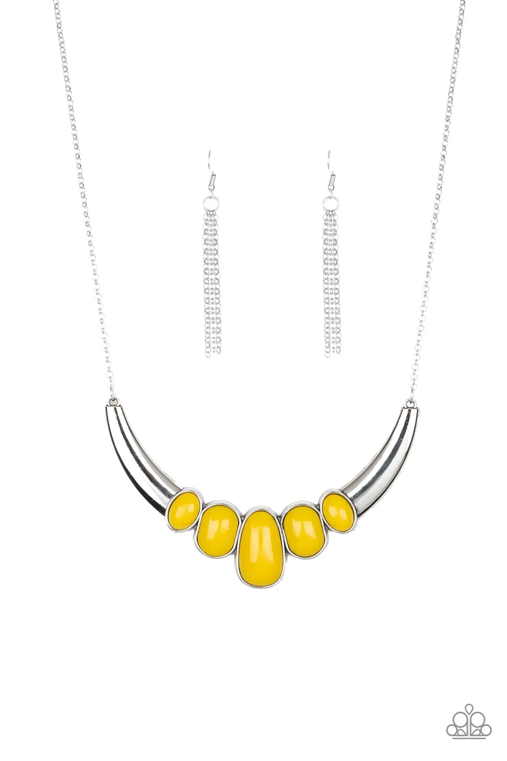 Paparazzi A BULL House - Yellow Necklace