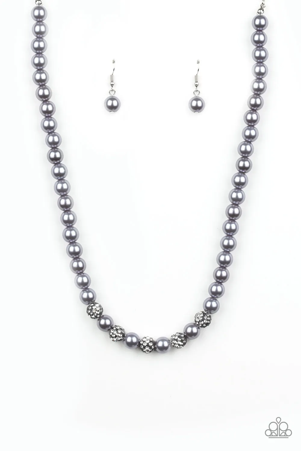 Paparazzi Accessories  - Posh Boss #N899 Peg - Silver Necklace