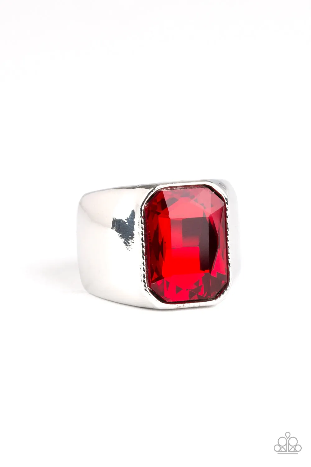 Paparazzi Accessories - Scholar #RR2/B3 - Red Urban/Men Ring