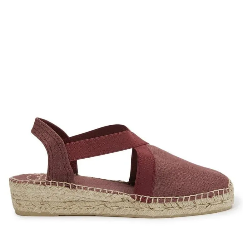 Plain Linen Wedge Espadrille for Women - Verona